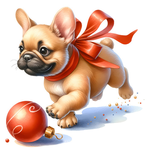 Bulldog francese cane - , auto