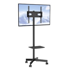 VEVOR Supporto TV Carrello Schermo da 23-60pollici Altezza Regolabile 143-154cm