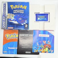 POKEMON ZAFFIRO GAME BOY - ORIGINALE ITA - COMPLETO - BOXATO -CODICE DA GRATTARE