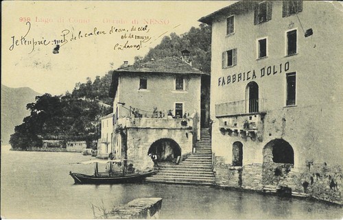 Cartolina ill lago como - ill.,