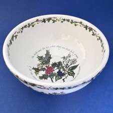 Portmeirion L'agrifoglio e l'edera servizio ciotola 9,25" Inghilterra