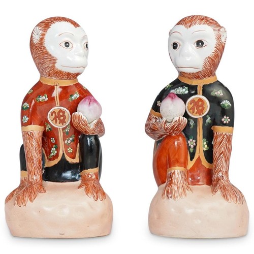 Coppia scimmie vestite - scimmie,