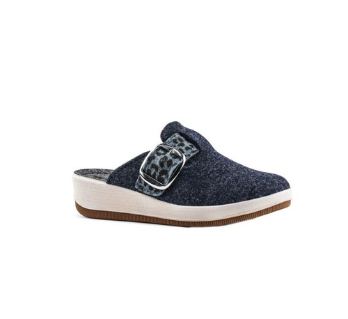 Pantofole zeppa fibbia - pantofole,