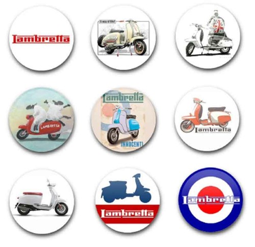 25mm button badges - /,