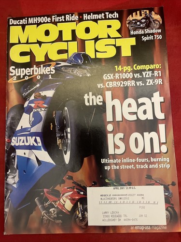 April 2001 motor - 2001, cyclist