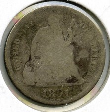 1891-S Dime In Argento Liberty