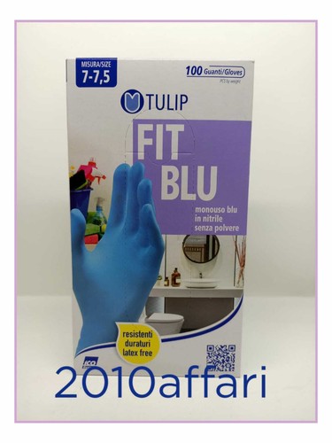 Guanti monouso blu - guanti, nitrile