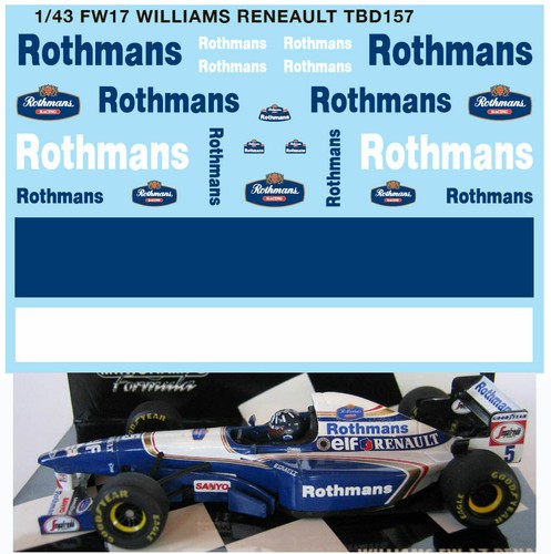 Decals per williams fw17 - decals,