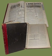 Il Mondo Agricolo Gazzetta del Contadino Annata completa 1892 Vini Coltivazioni