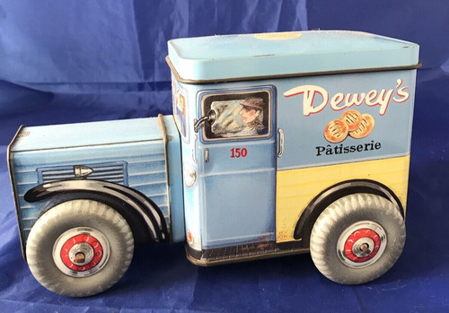 Vintage dewey patisserie tin - patisserie,