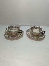 Tazzine antiche da caffè con piattino Bavaria Schwarzenhammer, primi del '900