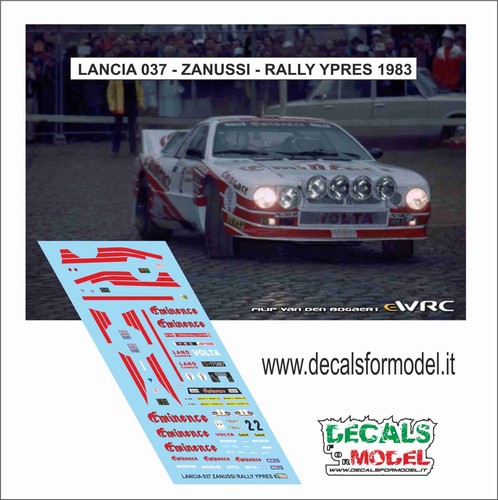 Decals lancia 037 - 1:43,