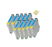 10 cartucce stampante ciano