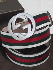 Autentica cintura Gucci bianca