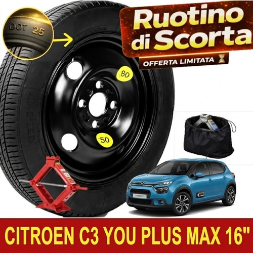 Ruotino scorta citroen - scorta, 16"