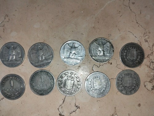 Lotto pezzi 5 lire - pezzi, da