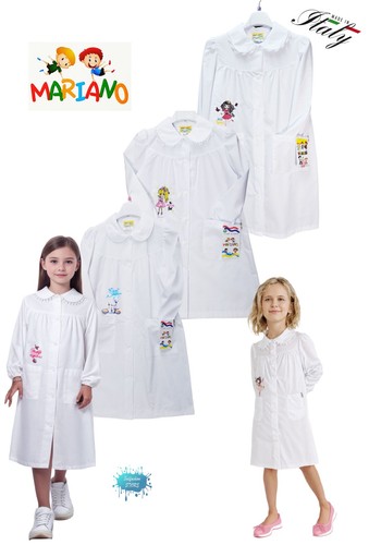 Grembiule bimba bianco