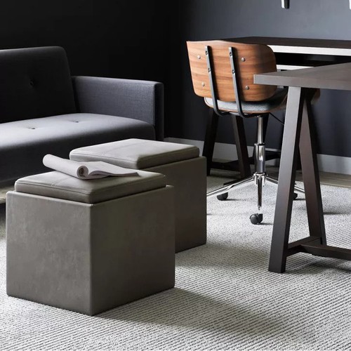 Pouf portaoggetti cubo - portaoggetti, a
