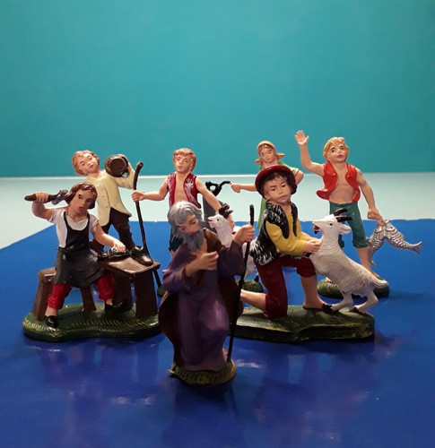 Lotto statue presepe made - 7,