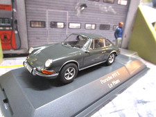 PORSCHE 911 S 2.4 Coupe Le Mans S. McQueen + personaggio grigio grey RARO Schuco 1:43