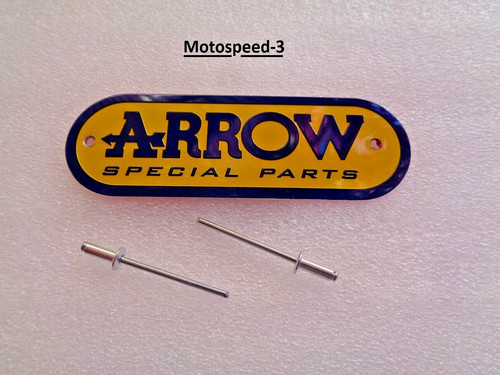 Arrow targhetta scarico - targhetta,