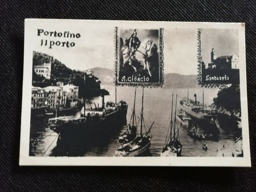 Cartolina portofino porto - portofino, il