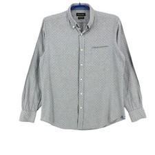 Massimo Dutti Camicia Grigia A Pois Casual Maniche Lunghe Taglia M