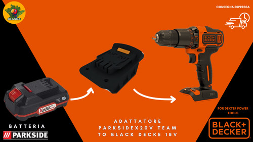 Adattatore batteria parkside - adattatore,