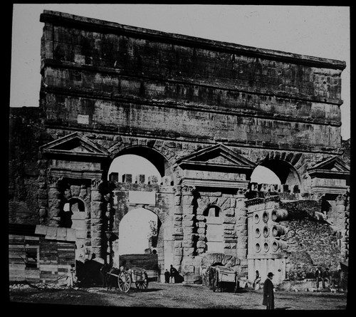 Antique magic lantern slide - antique,