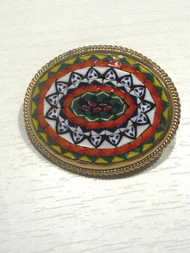Spilla micro mosaico - , vintage