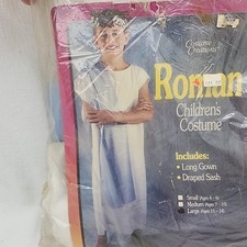 Costume Romano Bambino Grande Abito Toga, Fascia Topstone Ind. Greco nuovo vintage 