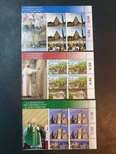 SET 3 Foglietti VIAGGI PAPA