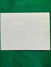 LEAK  TL25 Plus decals white - 1 kit