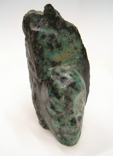 Scultura con testa indios - con,