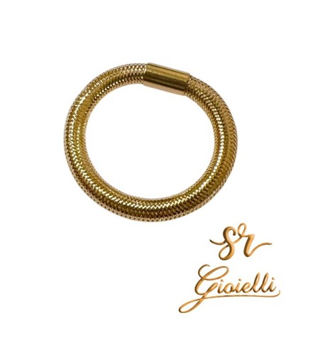 Anello molla elastico oro - a,