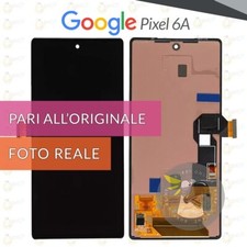 DISPLAY GOOGLE PIXEL 6a GX7AS GB62Z G1AZG GB17L SCHERMO OLED + FRAME VETRO TOUCH