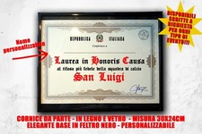 Laurea quadro tifoso calcio calciatore squadra ultras San Luigi trieste