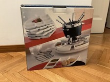 Set Bourguignonne Fonduta Brandani - 29 Pezzi Con Base In Legno