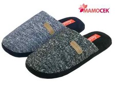 CIABATTE Pantofole Liabel uomo 40-46 Nik blu nero velluto gomma antiscivolo