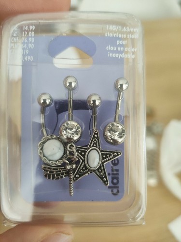 Piercing ombelico acciaio - piercing,
