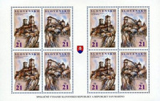 SLOVACCHIA 2007 CASTELLI EMISSIONE CONGIUNTE FOGLIO NUOVO MNH** B.F. (C.A2)