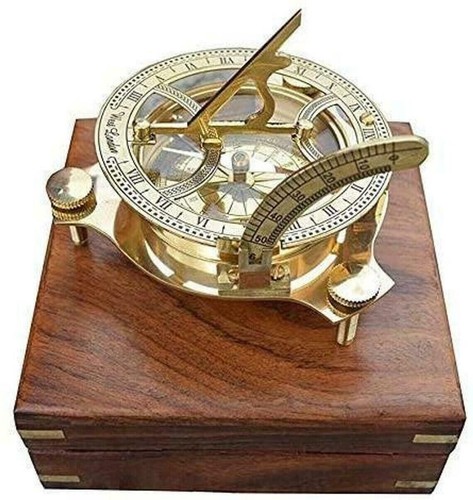 Antica bussola in ottone - bussola, 4"