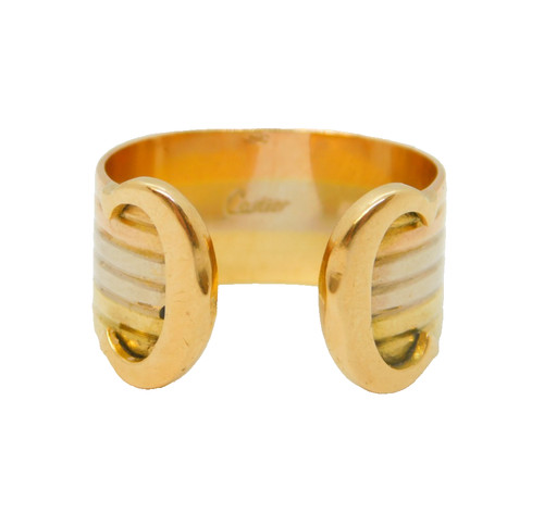 Anello cartier oro tricolore - cartier,
