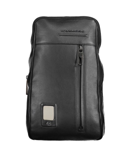Piquadro tracolla pelle - pelle, black
