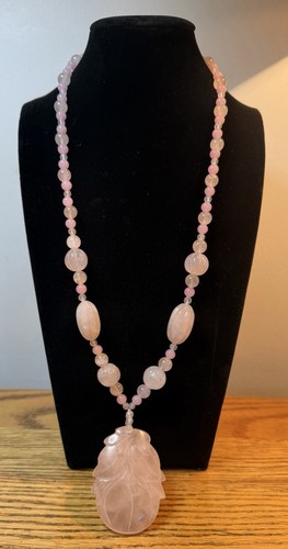 Collana quarzo rosa - quarzo, 14