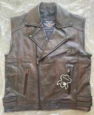 Gilet da motociclista in pelle