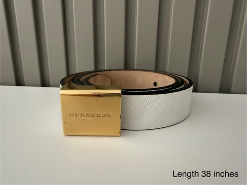 Cintura burberry bianca 100 - -, 100%