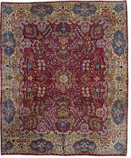 Tappeto Kirman Antico Annodato