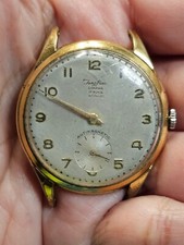 Orologio Vintage JungFrau Camping 13105 Uomo Manuale Vecchio Raro 17 Rubini Antimagnetico