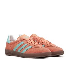 Adidas Gazelle scarpe da ginnastica indoor scamosciate - UK 4, 4.5 e 5.5 - arancione/come nuove (IH7499)